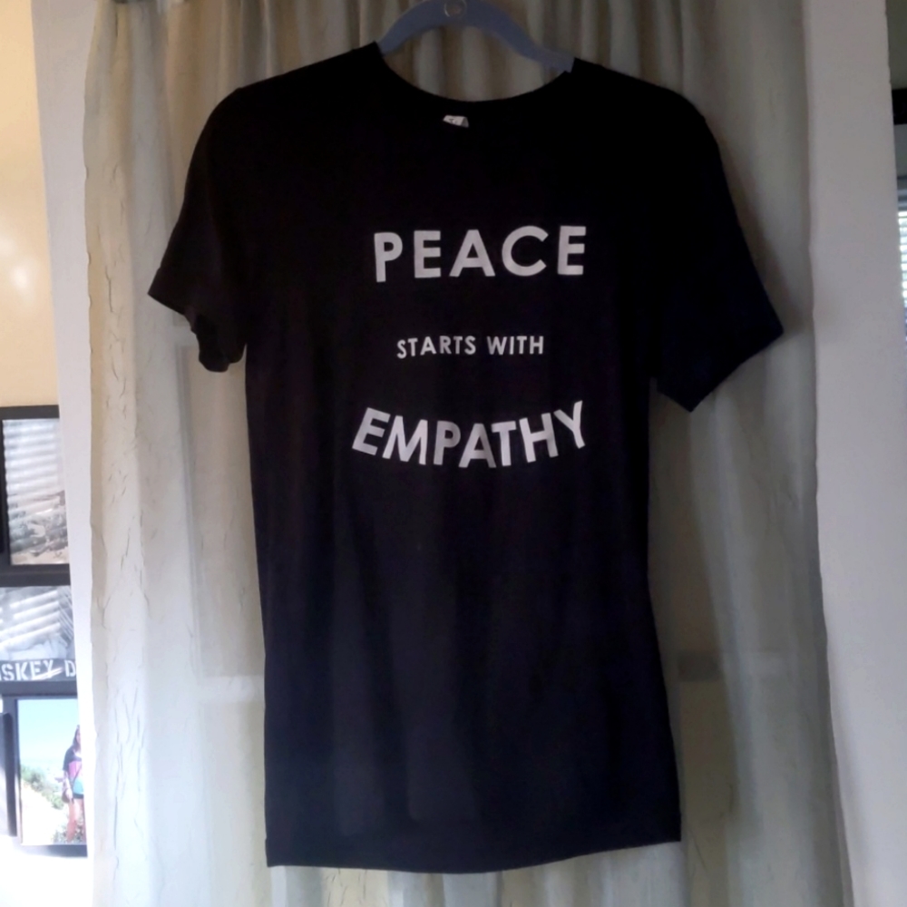 "Peace Starts With Empathy" Women's Small Tee